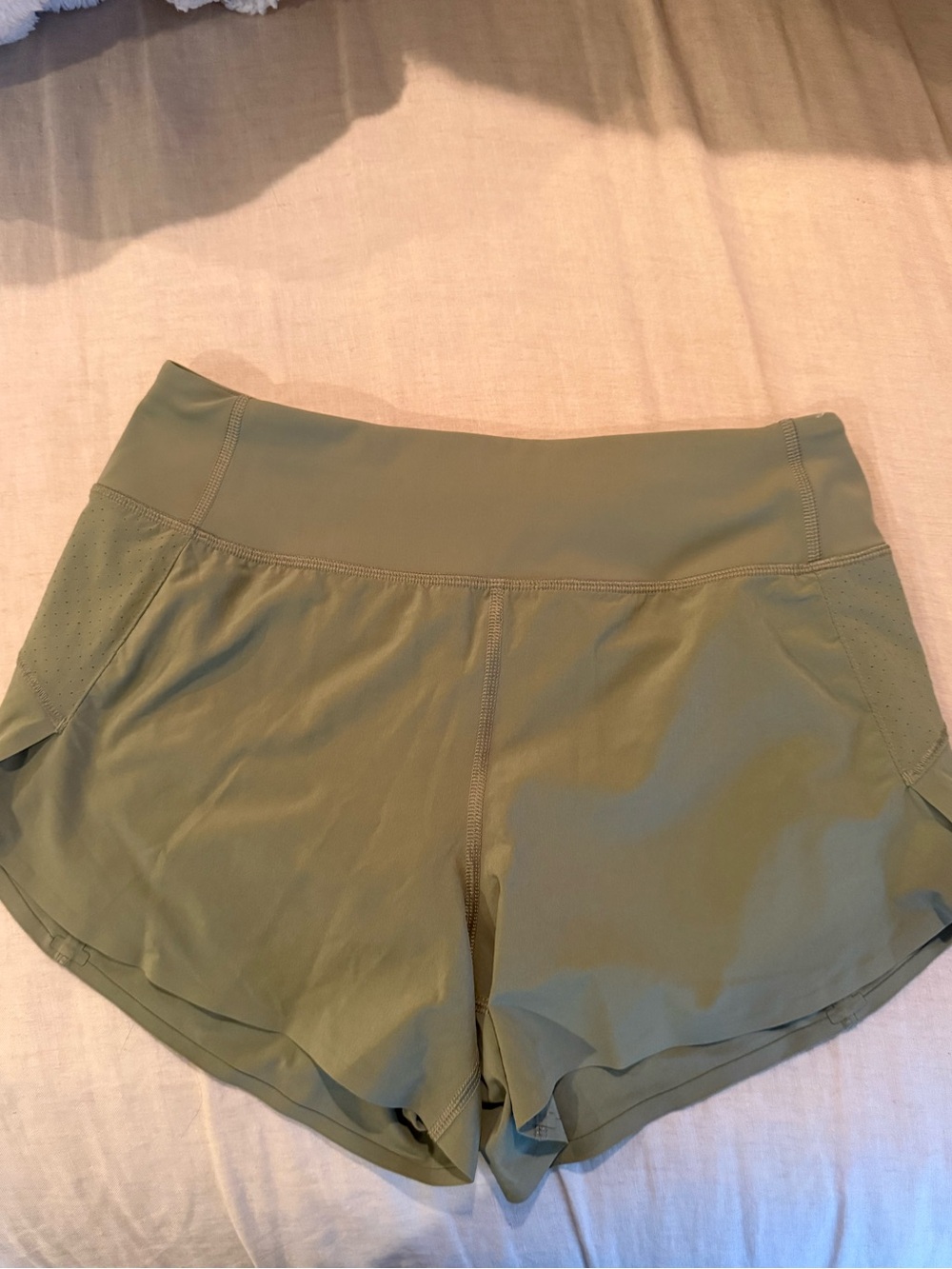 Athleta Olive Green Women's Performance Shorts